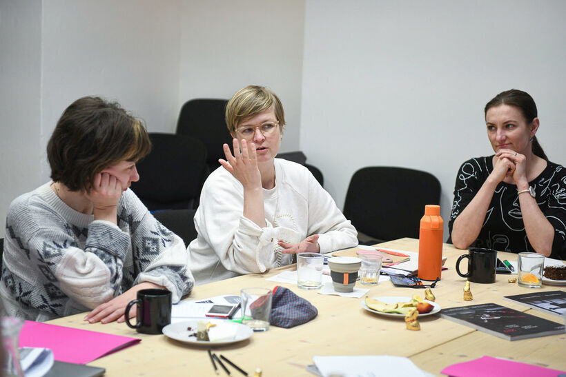 Anette Therese Pettersen during the Dance Criticism in a European Context workshop. Photo: Michal Hančovský.